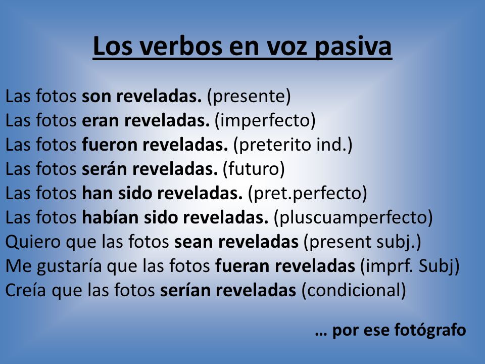 definicion de oraciones en voz pasiva y activa definicion de oraciones en voz pasiva y activa